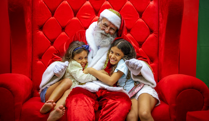 Cenário Vila Natalina Com Árvore De Natal - Empório do Papai Noel